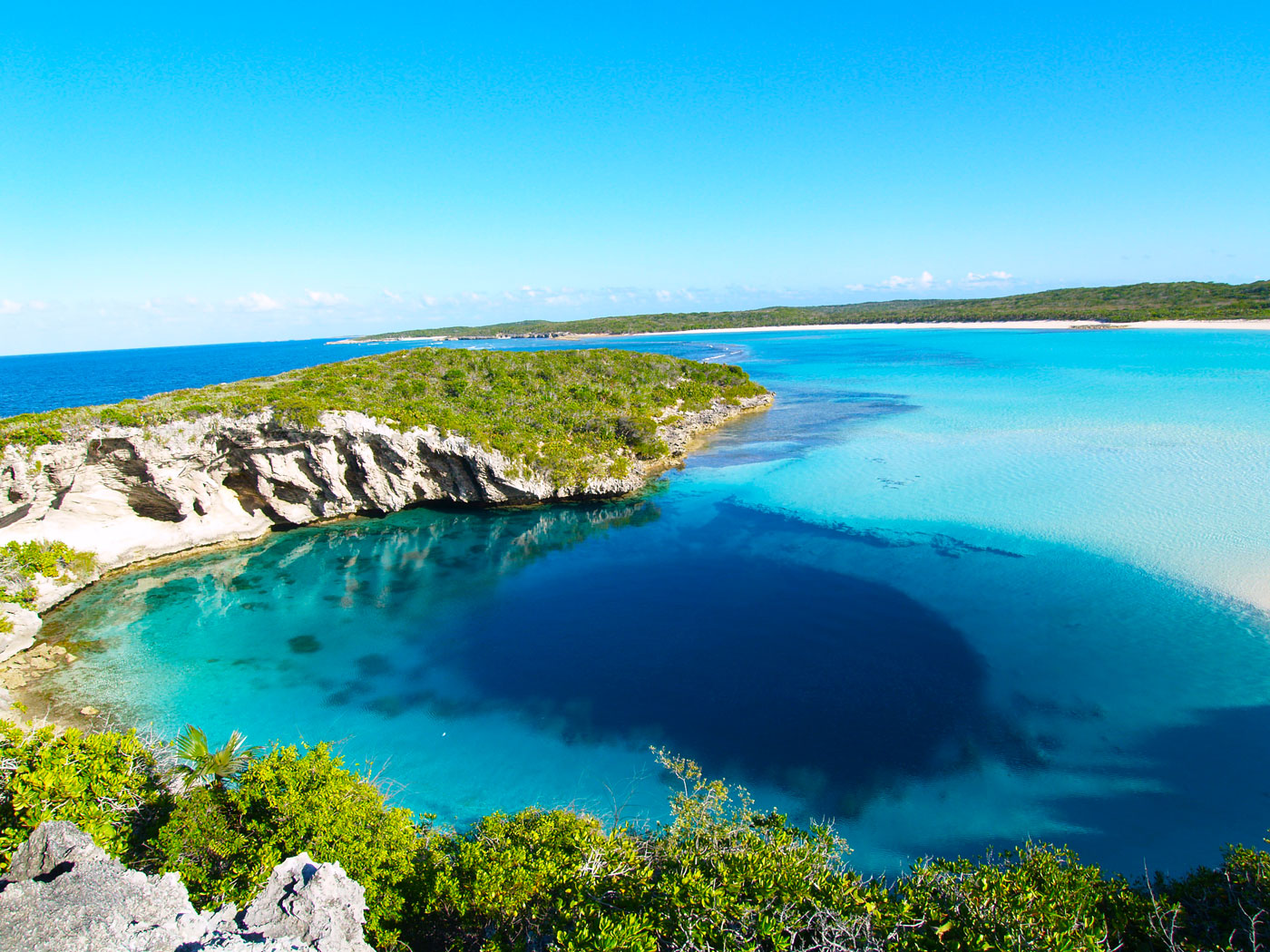 The Blue Hole in the Bahamas